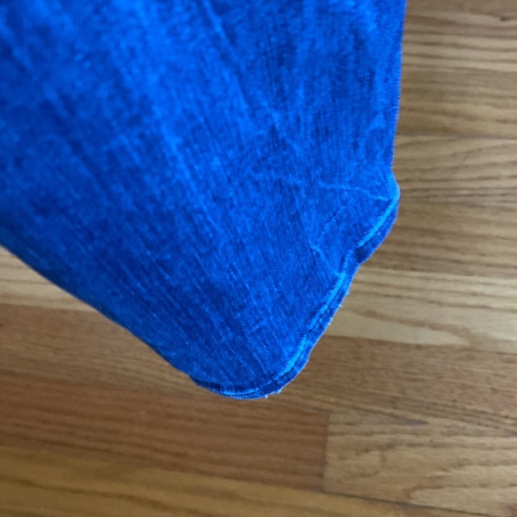 Zara Men’s 34X 25 button fly distressed jeans with bandanna accent - Picture 12 of 13